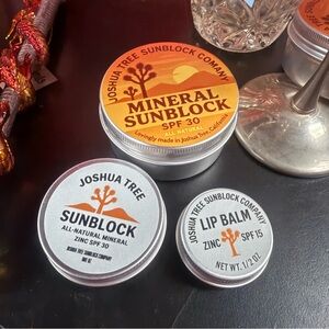 Joshua Tree Sunblock Company Mineral Sunblock Complete Package! Face. Lips. Body